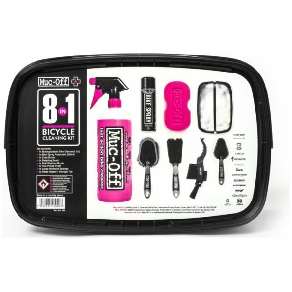 Muc-off 8 in 1 bicycle cleaning kit reinigingspakk
