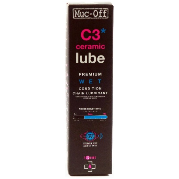 Muc-off wet lube c3 kettingolie ceramic 120ml