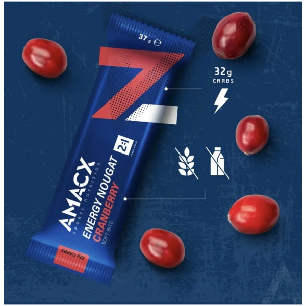 energy nougat 37gr cranberry - Afbeelding 2