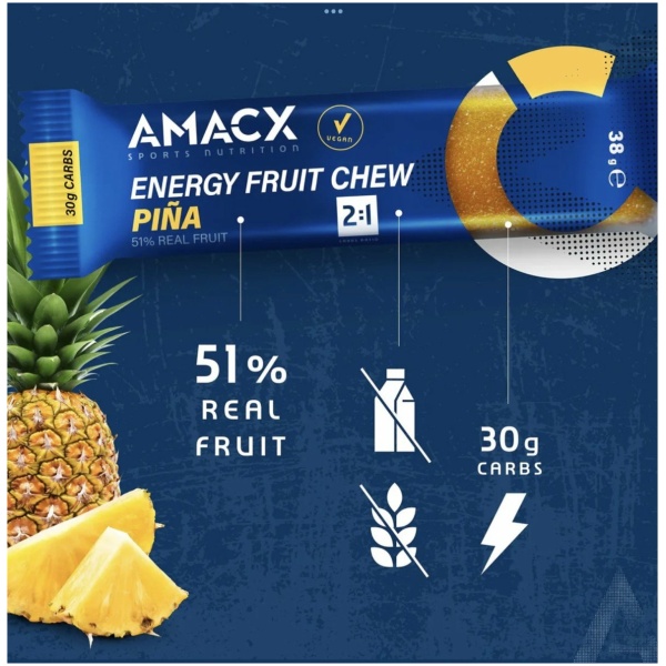 energy fruit chew 38gr piña - Afbeelding 2