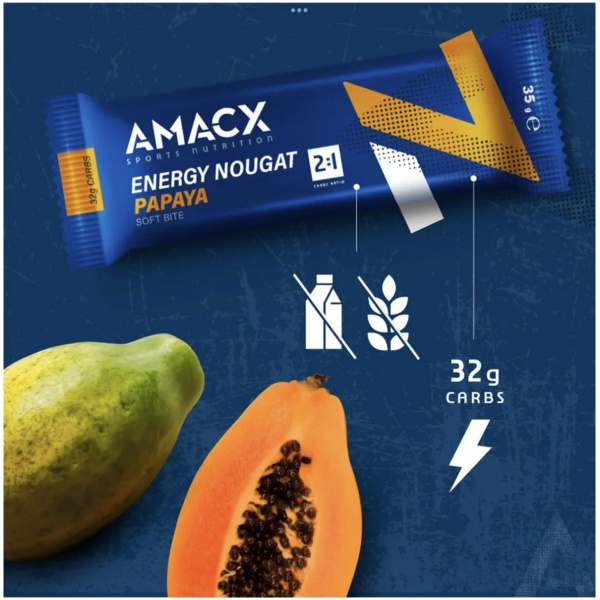energy nougat 37gr papaya - Afbeelding 2